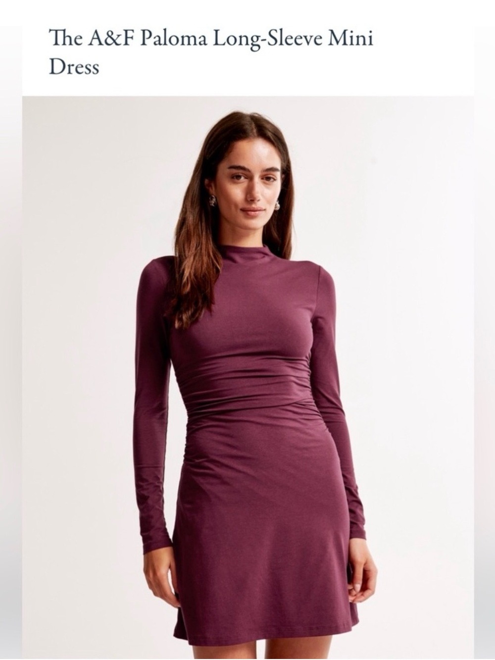 Abercrombie & Fitch Paloma Long-Sleeve Mini Dress